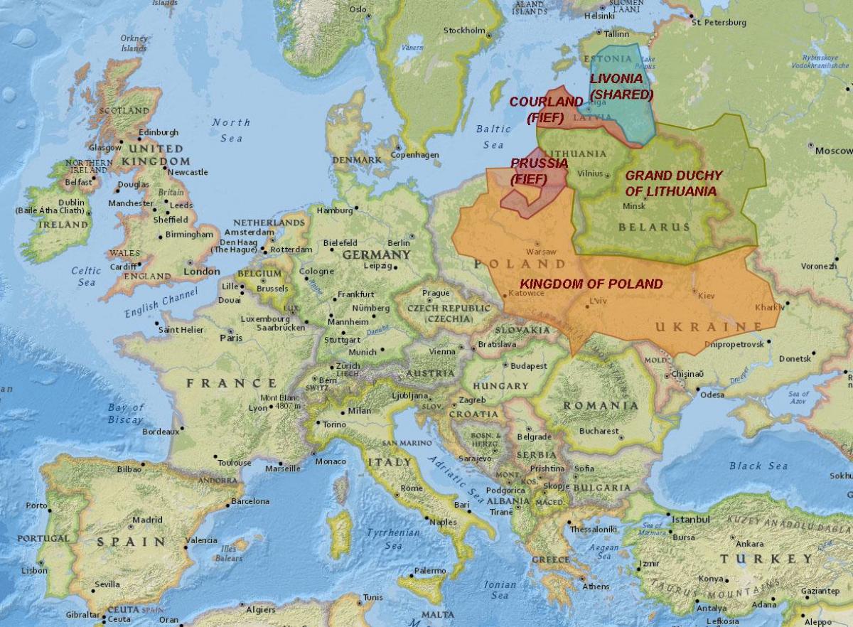 Χάρτης της Λιθουανίας ιστορία