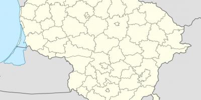 Χάρτης της Λιθουανίας διάνυσμα