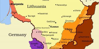 Χάρτης της πόλης: κάουνας της Λιθουανίας